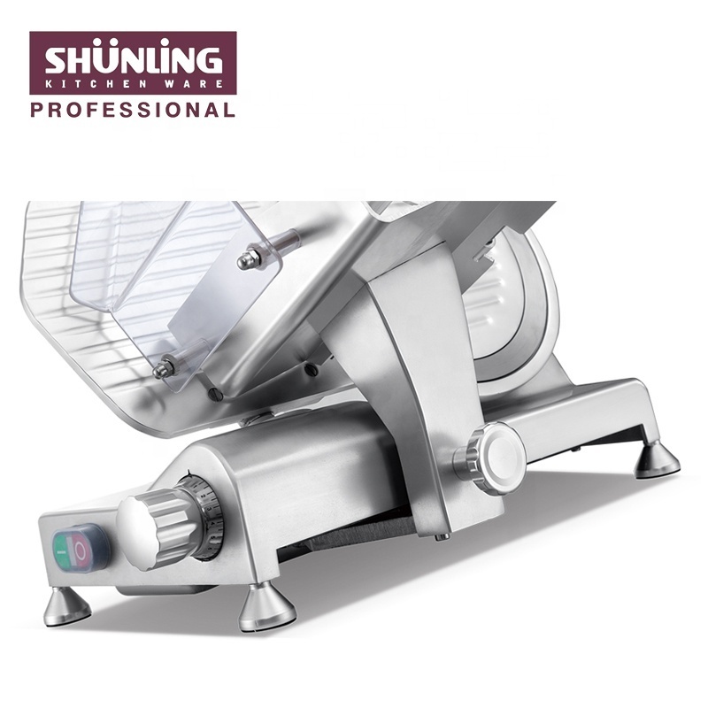 Commercial fresh plastic hand operated meat slicer