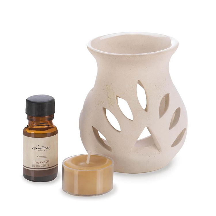 Household Home Decor Ceramic Hollow Tealight Candle Holder Essential Oil Incense Aroma Diffuser Furnace Incense Burner Holder