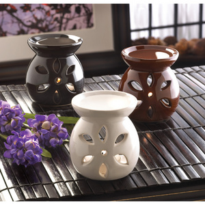 Household Home Decor Ceramic Hollow Tealight Candle Holder Essential Oil Incense Aroma Diffuser Furnace Incense Burner Holder