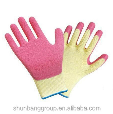 latex coated glove rubber latex hand gloves