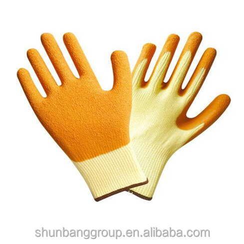 latex coated glove rubber latex hand gloves