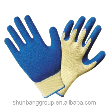 latex coated glove rubber latex hand gloves