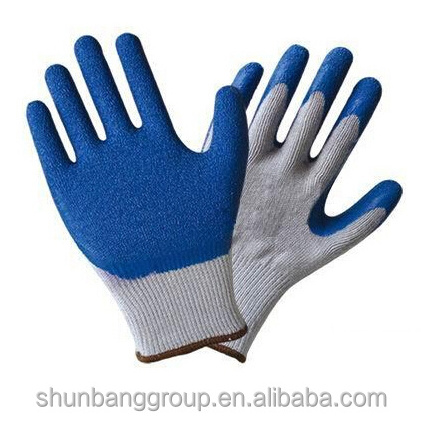 latex coated glove rubber latex hand gloves