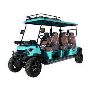 SHUNCHA new design mini customized 72V lithium battery electric 6 person 6 seater golf carts on sale