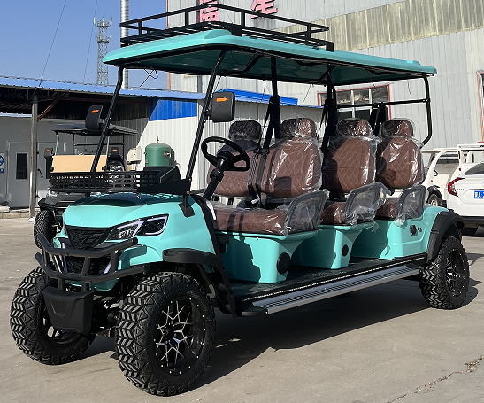 SHUNCHA new design mini customized 72V lithium battery electric 6 person 6 seater golf carts on sale