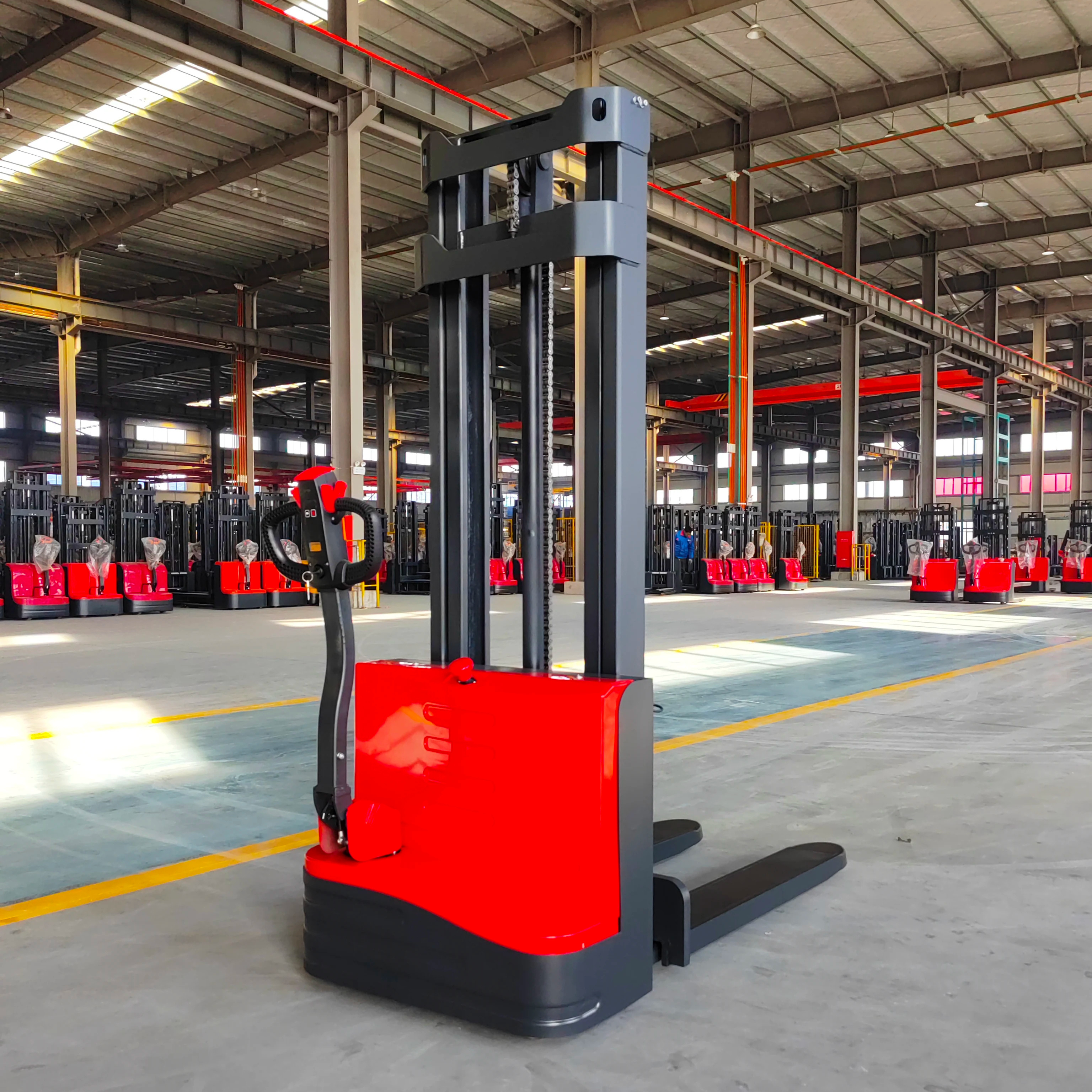 SHUNCHA CDD-15G Full Electric Pallet Stacker Lift Height forklift electric stacker 1200kg 1500kg 1600mm 3000mm 3500mm HOT SALE