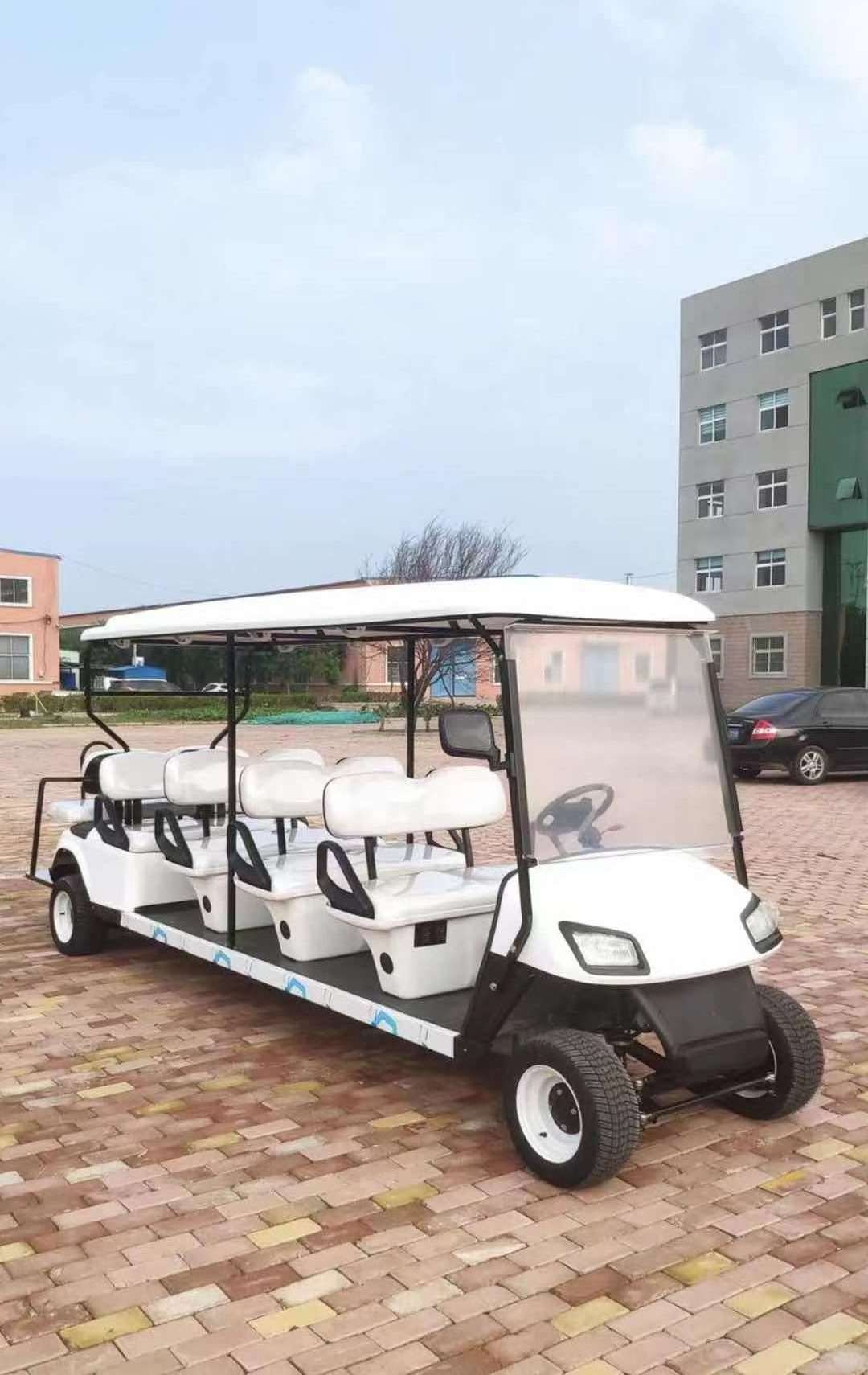 ShunCha Factory Low Price High Quality 8 Seater 72V 4KW Chaowei Batteries Operated Electric Club Car Golf Cart