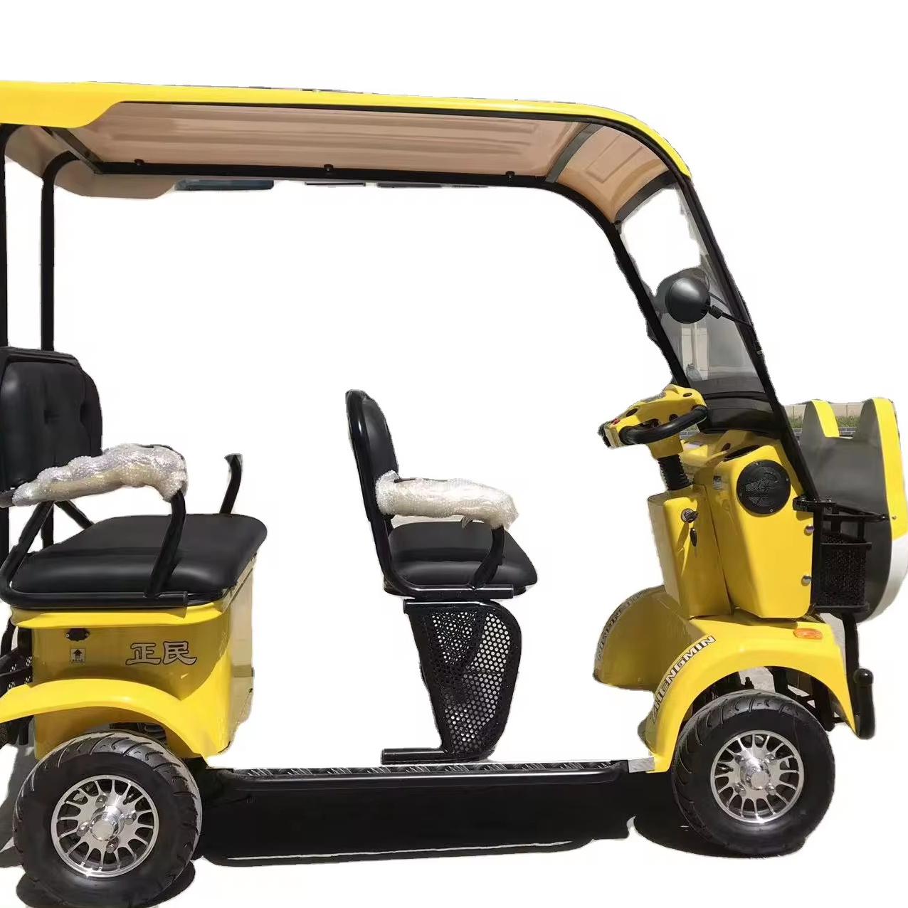 Shuncha 4 seaters electric golf cart with 2+2 rear seats Cheap Used Golf Carts