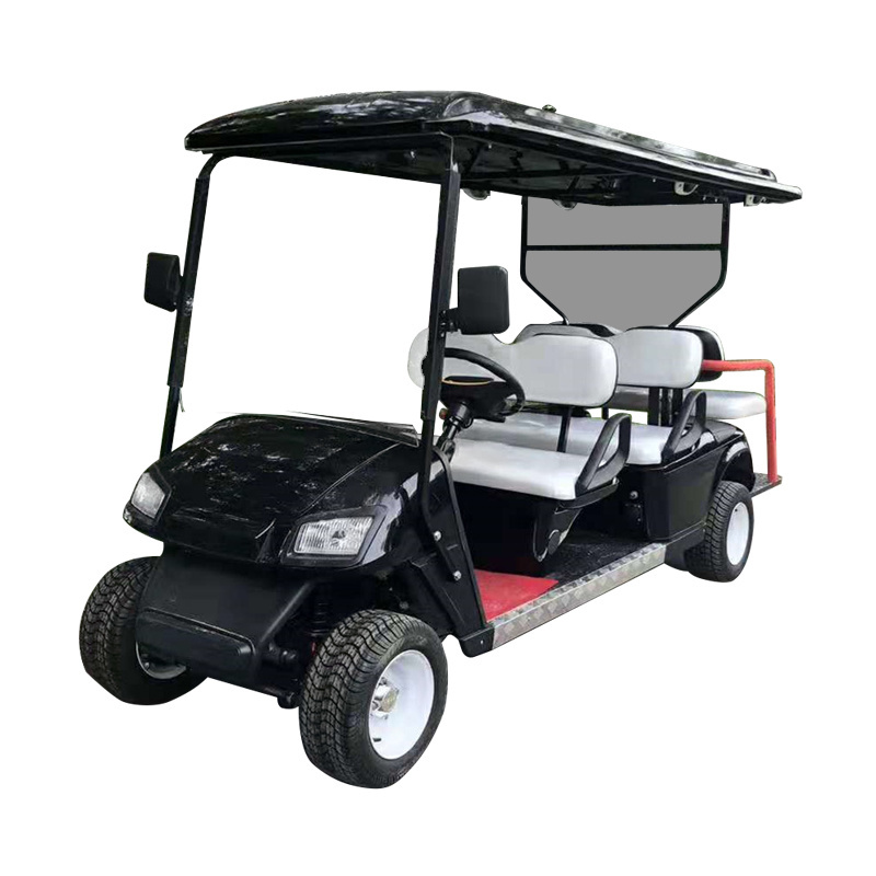 ShunCha  off road tire 72V Lithium Battery 4 Front+2Rear 6 Seats  Electric off road Golf Cart with pedals folding glass