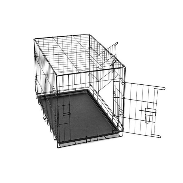 SDW01 24,30,36,42,48 Inch Dog Crates for Large Dogs Folding Mental Wire Crates Dog Kennels