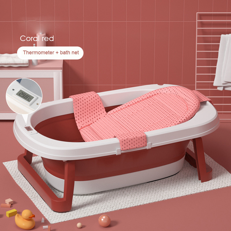 Low Price Baby Supplier Children Kids collapsible Foldable Bathtub, New Born Baby Plastic Portable Folding Bath tub