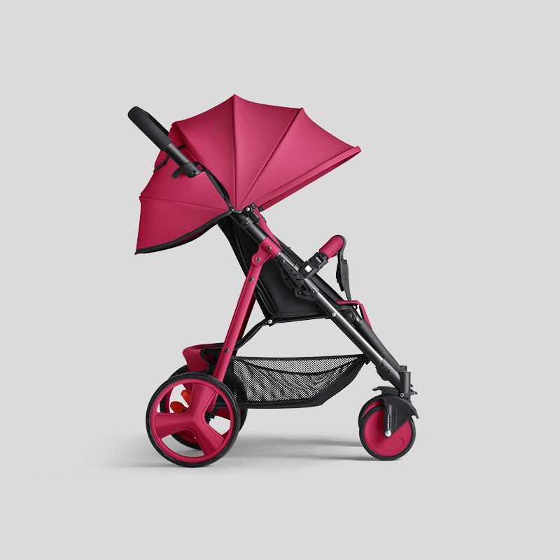 Infant Toddler Aluminum Baby Umbrella Stroller Carriage Lightweight With Height Adjustable Reversible Seat Frame