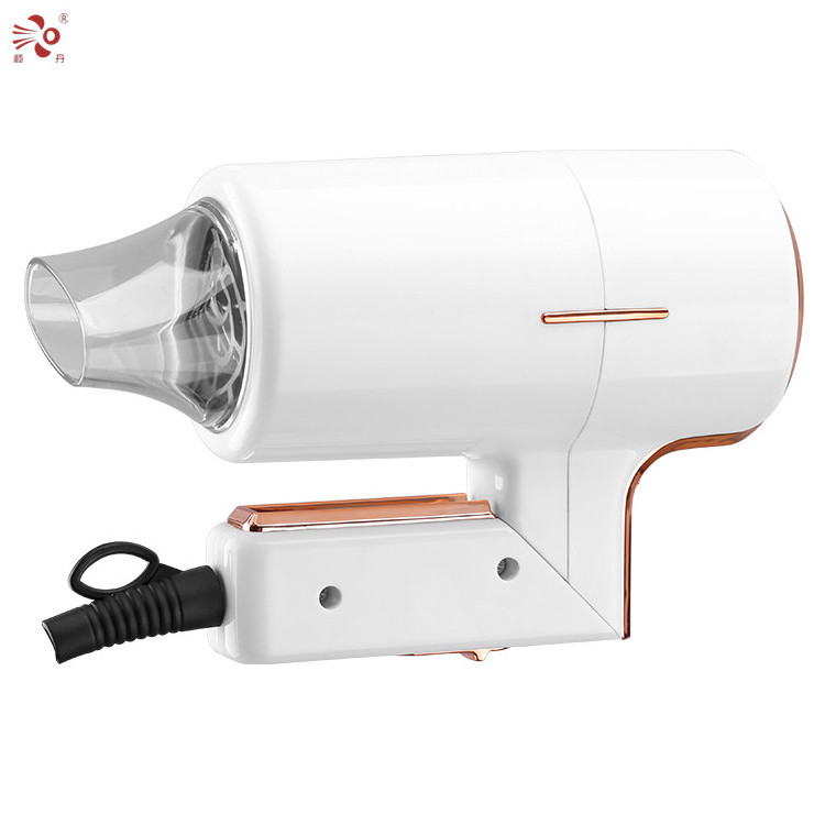 Household Foldable DC Hair Dryer with Hanging Loop and Rotating Handle 180 degrees