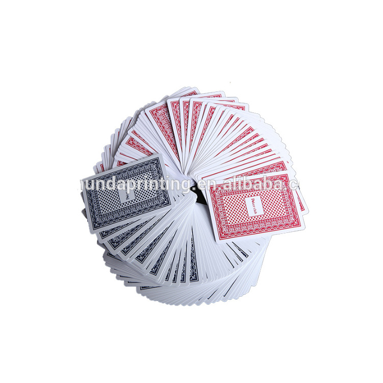 Custom Printing SHUNDA Cardboard Poker Paper Playing Cards Plastic Playing Card Poker High Quality 4 Colors and All Colors