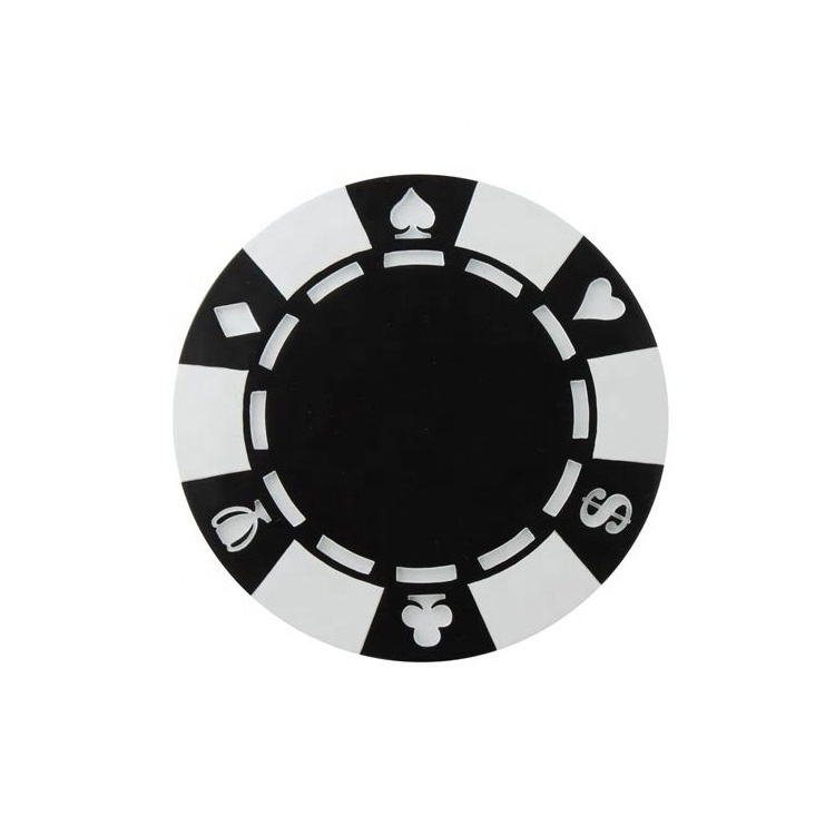 Customized 4g/7g poker chip with dice printed