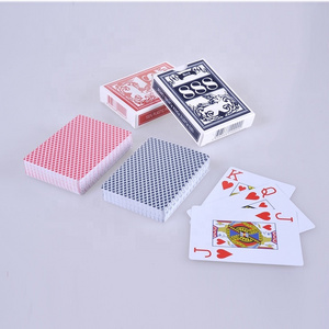 Custom Printed Personalized Poker Cards Playing Cards Deck 888 Plastic Paper Box Shunda Jumbo Playing Cards Plastic Coated 5 X 7