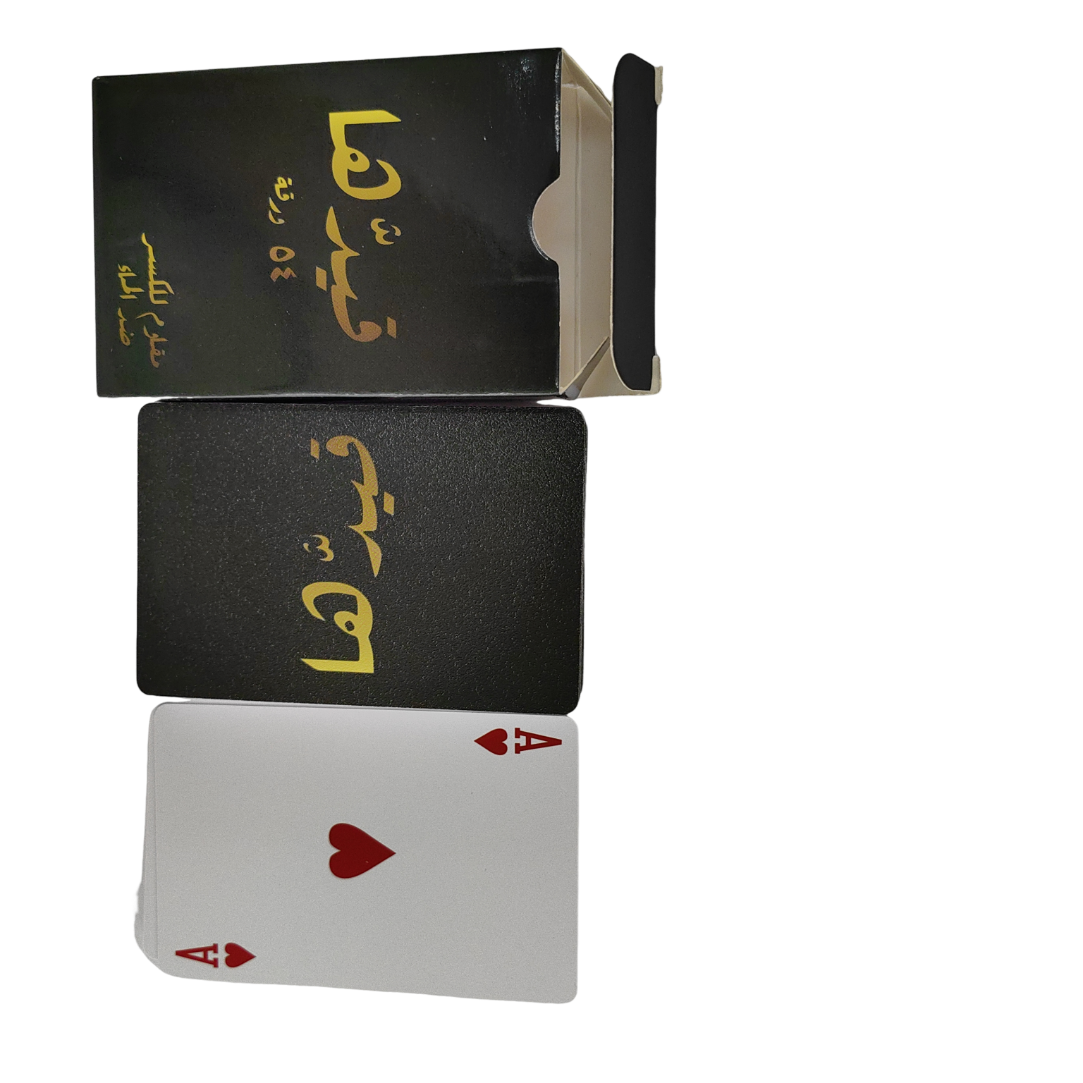 Bayaya Custom Black Back Plastic Waterproof & Tear Proof Poker Card Premium High Quality Playing Card