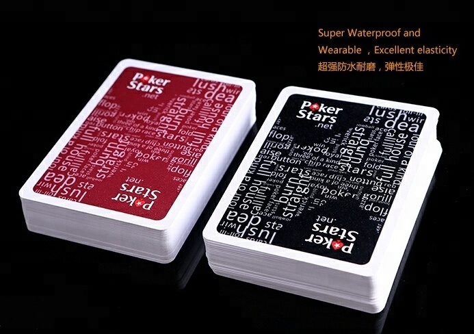 SHUNDA Professional Custom Cheap Playing Cards Poker Waterproof Black Playing Cards Plastic Deck Box Tcg Plastic Pvc Normal NO.1