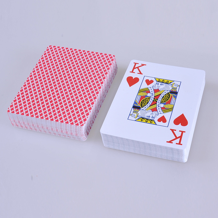 Custom Printed Personalized Poker Cards Playing Cards Deck 888 Plastic Paper Box Shunda Jumbo Playing Cards Plastic Coated 5 X 7