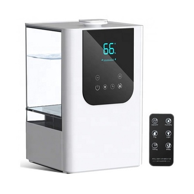 6L Top filling ultra-quiet touch control humidifier air ultrasonic water filter warm mist spray purify remote Air humidifier