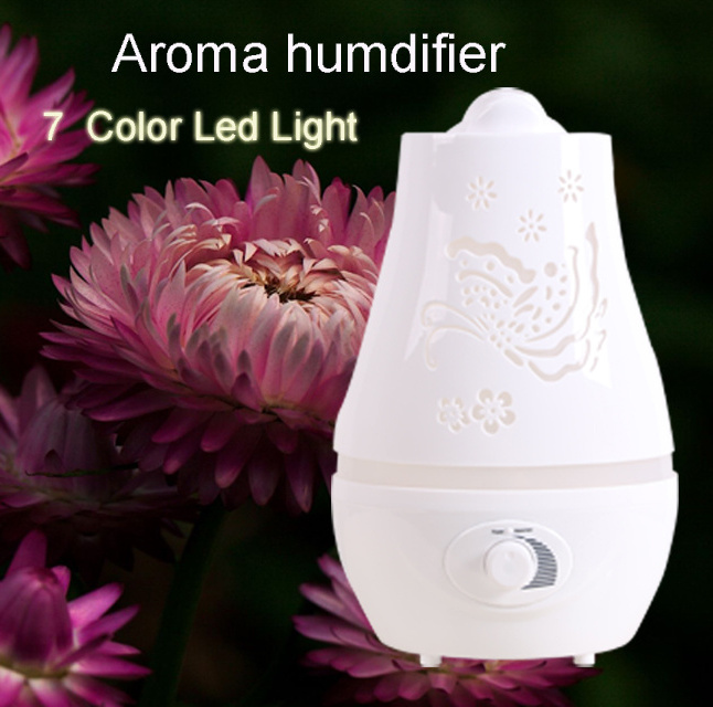 2L mini led colorful light manual control small room ultrasonic aromatherapy cool mist air humidifier