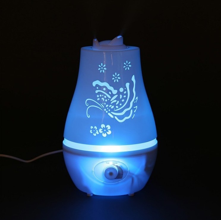 2L mini led colorful light manual control small room ultrasonic aromatherapy cool mist air humidifier