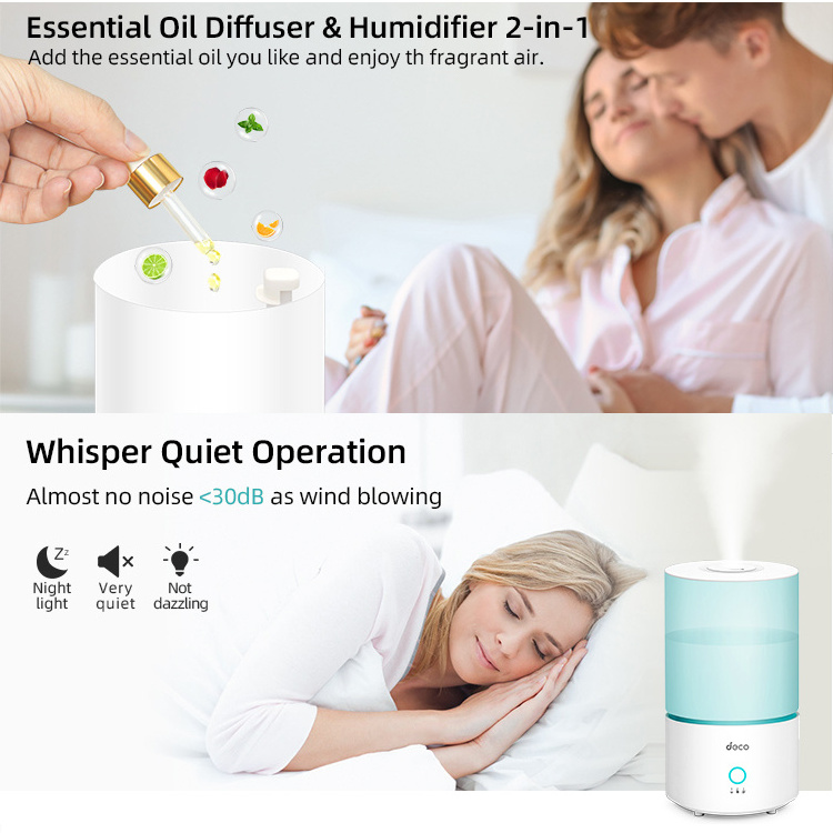 7 color led night light basic cool mist humidifier essential oil use aroma humidifier 3 liter top fill