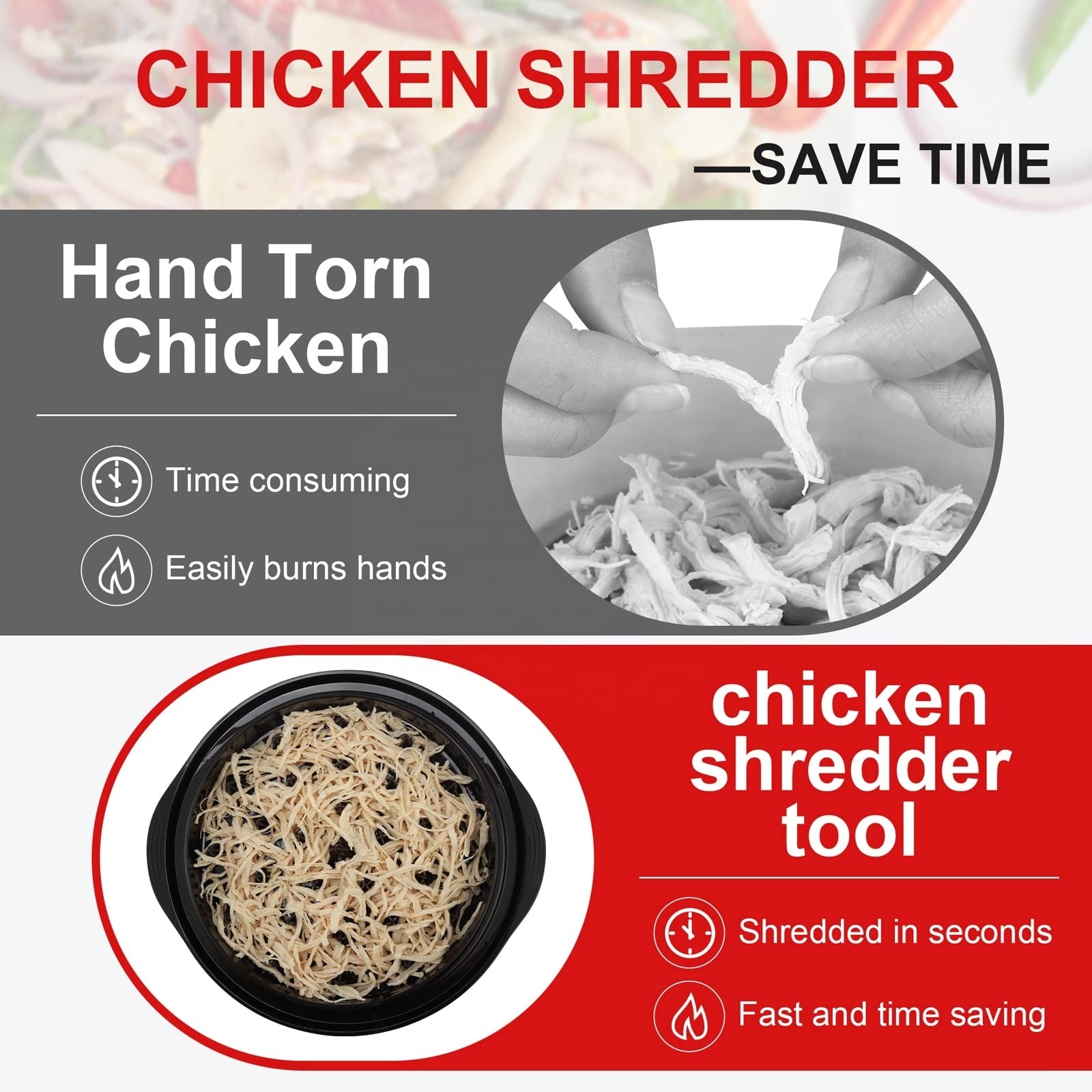 Meat Shredder Kitchen Round Meat Shred Tool Twist Meat Grinder Machine Chicken Shredder Kitchen Chicken Shredder