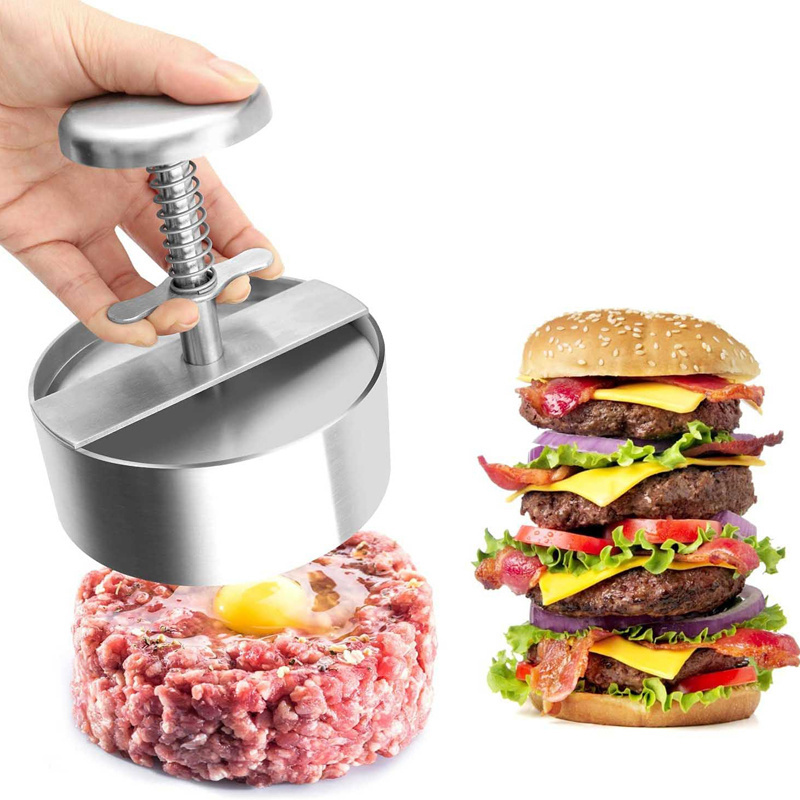 304 stainless steel meat press home kitchen round mold hamburger smash patty meat food grade burger meat press