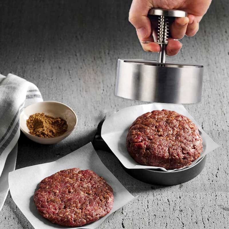 304 stainless steel meat press home kitchen round mold hamburger smash patty meat food grade burger meat press