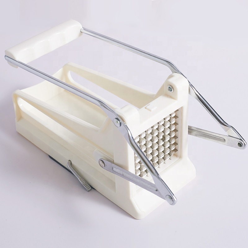 Professional plastic kitchen tools vegetable chips slicer cut fry metal stainless steel potato french fries cutter