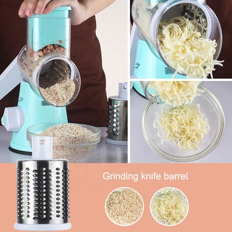 3 in 1 rotary spiral shredder handheld mandoline multifunctional grater fruit chopper kitchen slicer vegetable cutter