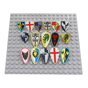 Medieval Weapons Accessories Knights Shields Armor Building Blocks DIY MOC Brick Toys For Children