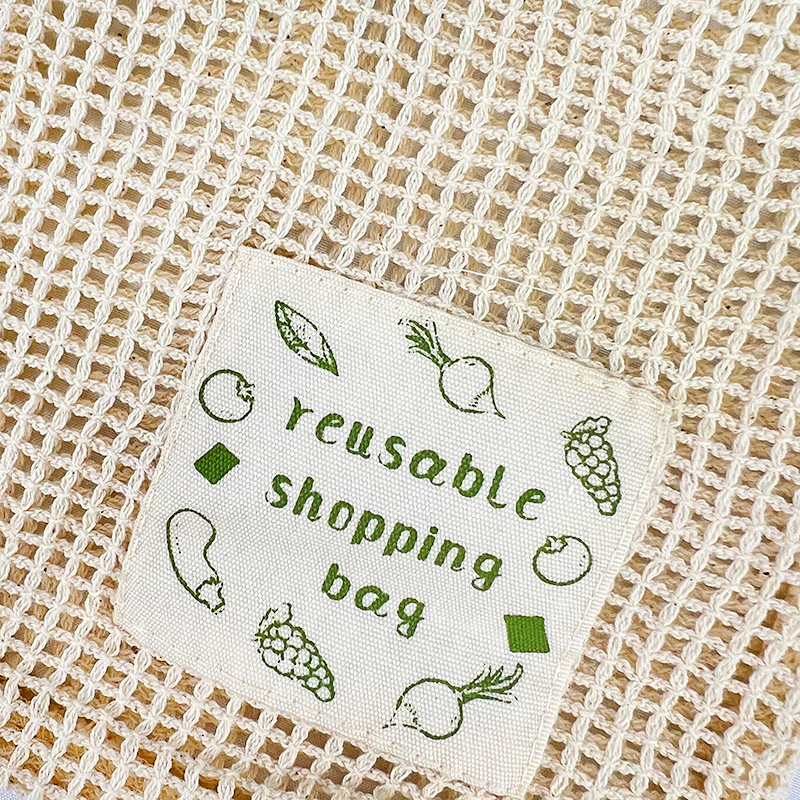 Custom logo organic eco friendly natural reusable produce drawstring cotton mesh net soap, makeup remover pads saver bags