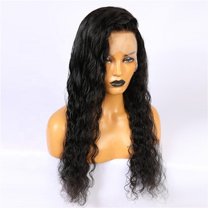 Fast delivery Natural color Mongolian human hair full lace wigs