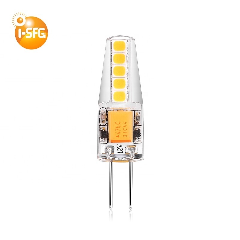 New G4 Led Ac Dc 12V SMD2835 Candle Lamp Mini Bulb G4 Office Silica Gel Switch Socket Candle Lights Led Bulb 4 Face -25 - 55 80