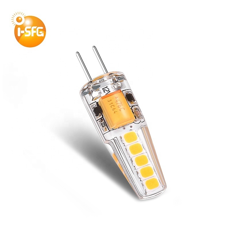 New G4 Led Ac Dc 12V SMD2835 Candle Lamp Mini Bulb G4 Office Silica Gel Switch Socket Candle Lights Led Bulb 4 Face -25 - 55 80