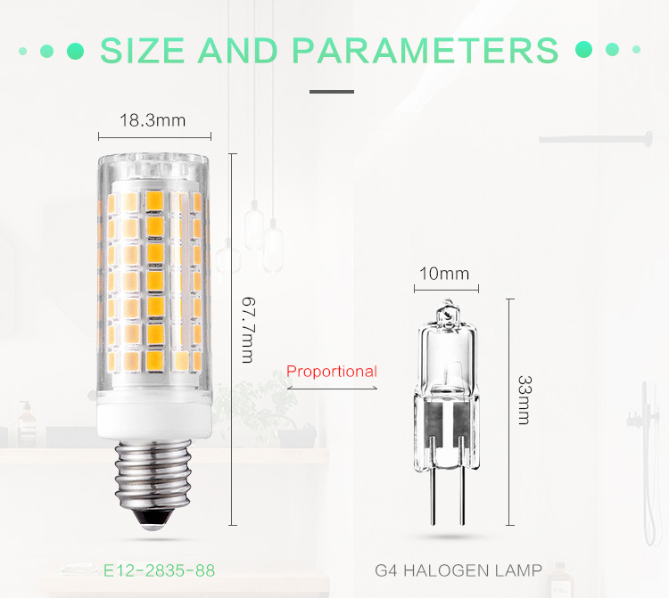 Foreign trade source 88 beads 5W e12 230v led bulb