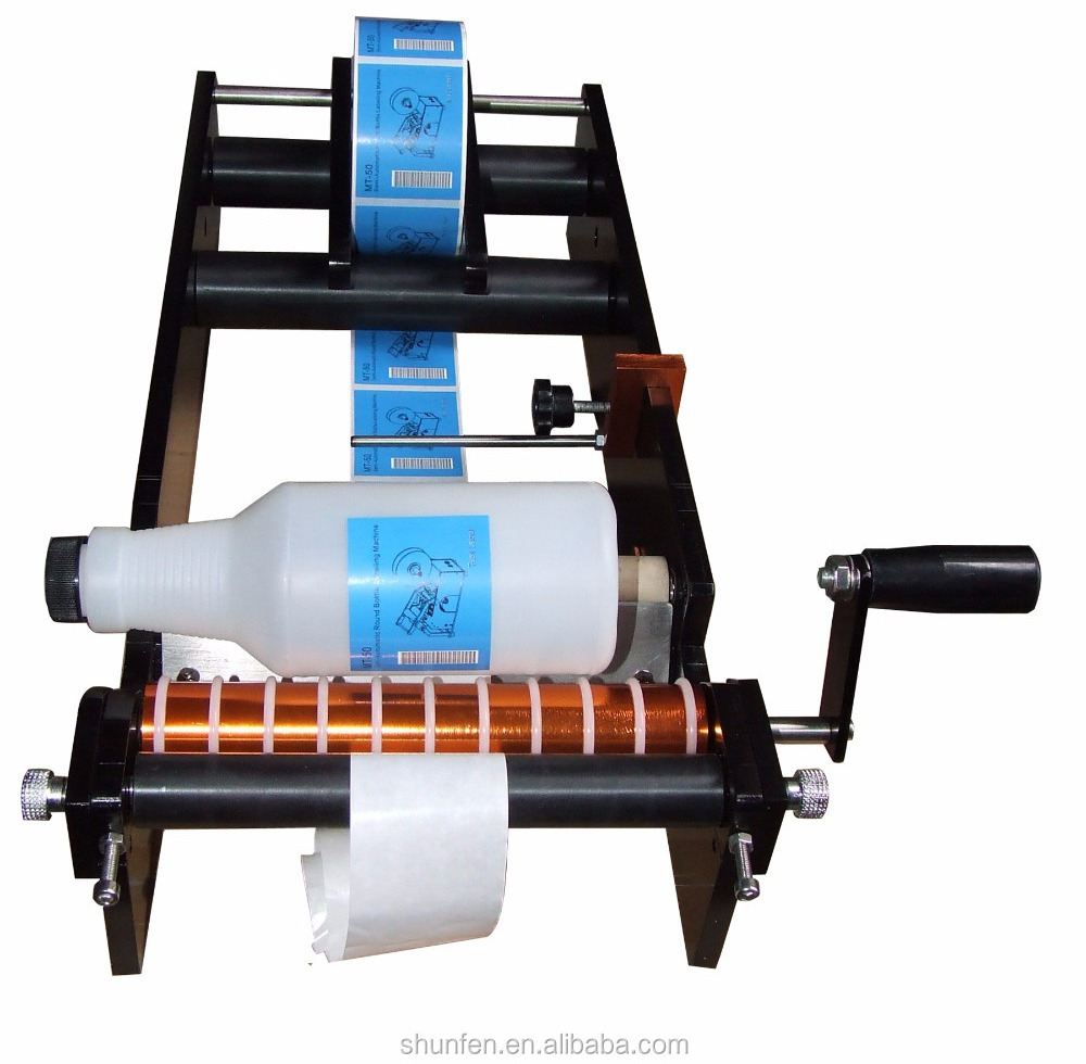 Economic Simple Manual Round Bottle Labeling Machine (Manual Round bottle labeler, labeler)