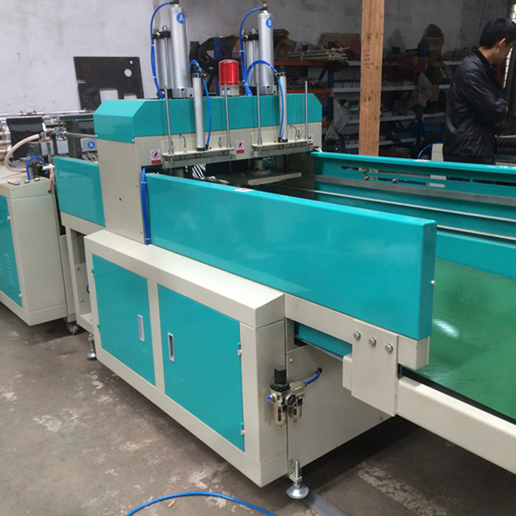 Shunfeng High Speed Two Line Heat Sealing Heat Cutting Automatic Plastic T-shirt Bag Making Machine Price