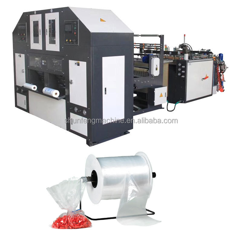 Gusseted Poly Bag rolling making machine