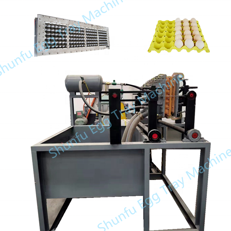 Energy Saving Egg Tray Production Line, Small Capacity Rotary Type Egg Box Making Machine