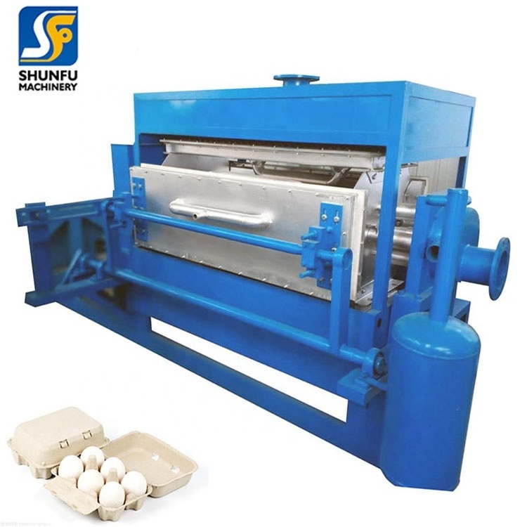 Small egg tray wasted paper recycling no pollution egg tray making machine