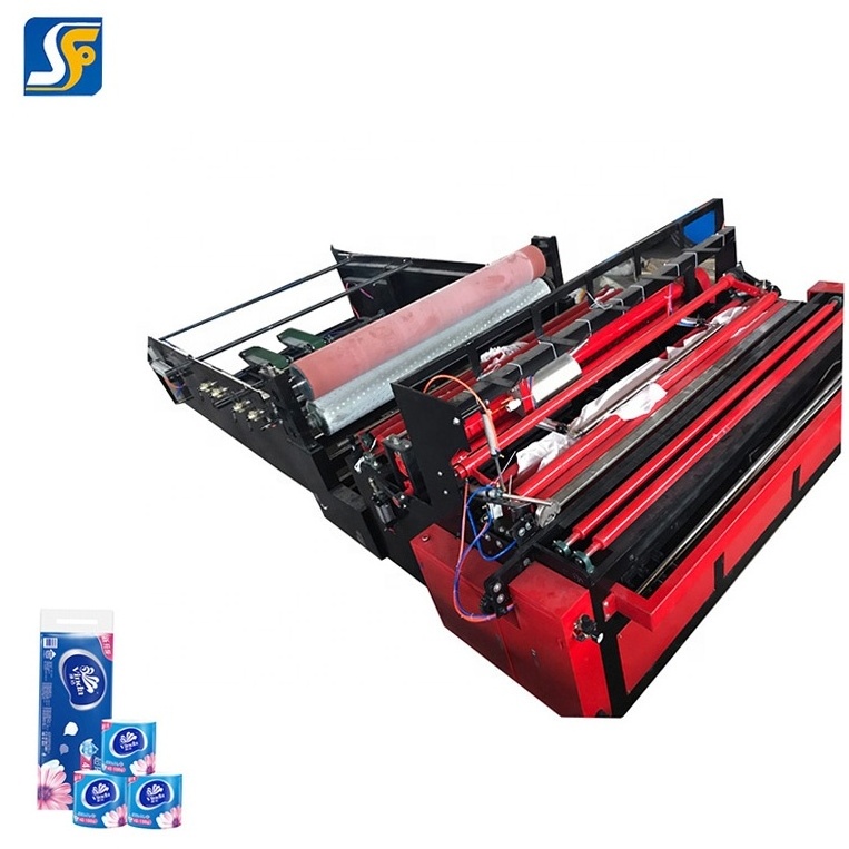 Small factory toilet roll tissue paper rewinding machine slitting rewinding machine for paper mill and printing