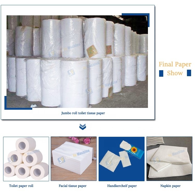 Chinese equipment toilet tissue paper manufacturing machinery machines for paper