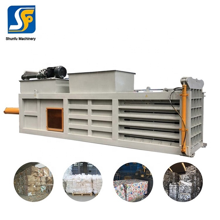 rope type aluminium cans press waste scrap tire baler machine for sale