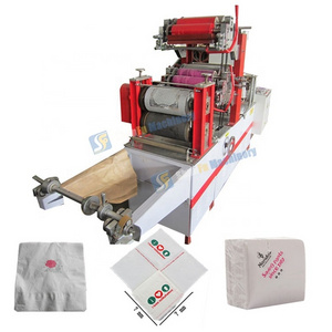 Machines for small business ideas machine making napkin tissue paper with customized color logo printing machine