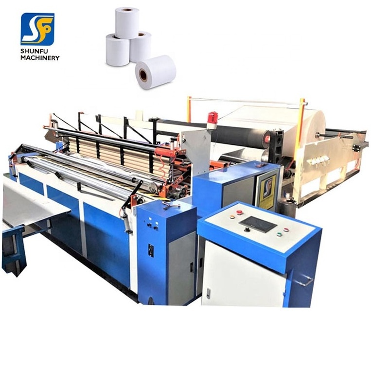 Small factory toilet roll tissue paper rewinding machine slitting rewinding machine for paper mill and printing