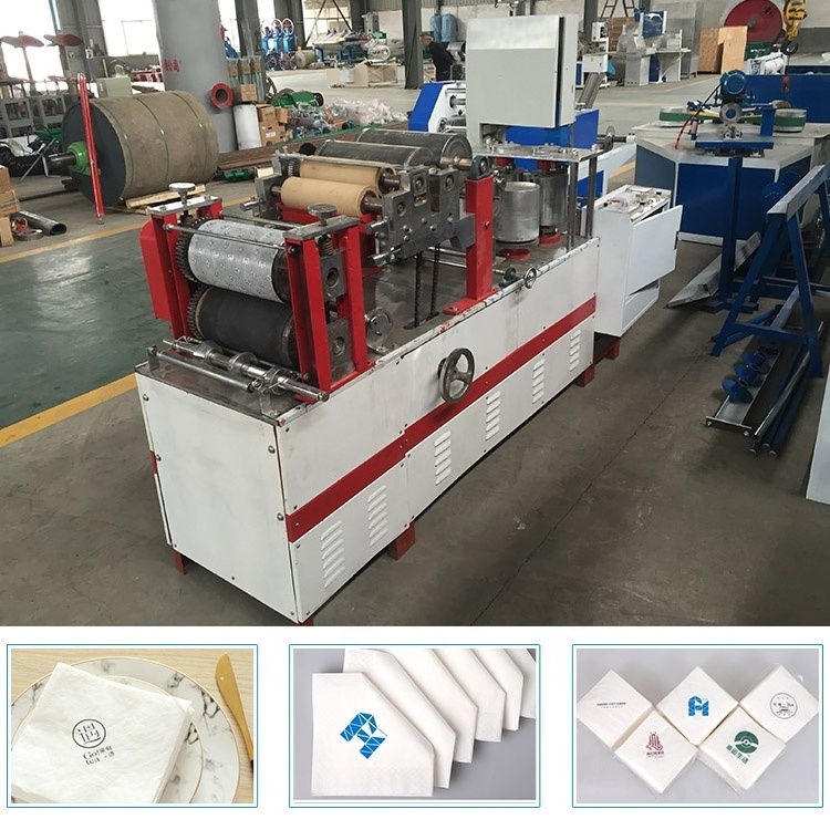 Machines for small business ideas machine making napkin tissue paper with customized color logo printing machine