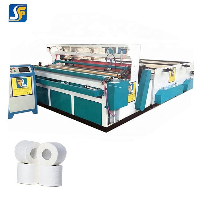 Small factory toilet roll tissue paper rewinding machine slitting rewinding machine for paper mill and printing